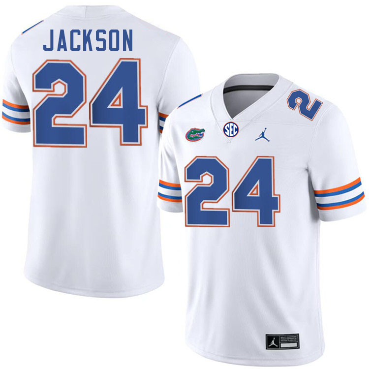 Ja'Kobi Jackson Florida Jersey,Florida Gators #24 Ja'Kobi Jackson Jersey Youth Uniforms-White Ja'Kobi Jackson Florida Jersey,Florida Gators #24 Ja'Kobi Jackson Jersey Youth Uniforms-White